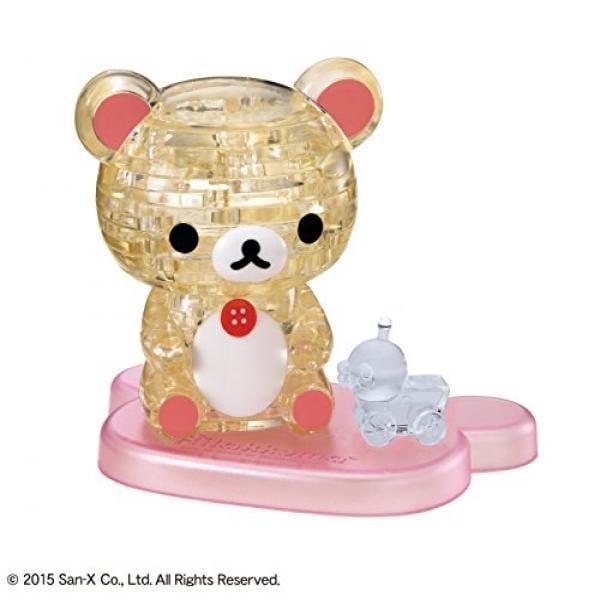 Korilakkuma Crystal 3D Bear Puzzle with Pink Base