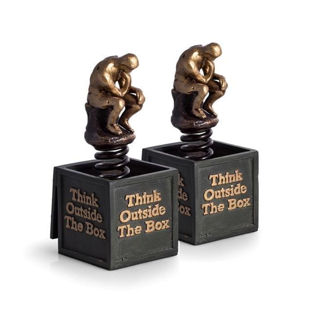 Bey-Berk Modern & Contemporary Metal Non-Skid Bookends (Set of 2)