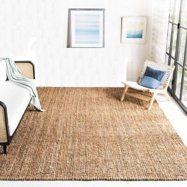 3'x5' Pata Hand Woven Chunky Jute Area Rug, Natural - JONATHAN Y