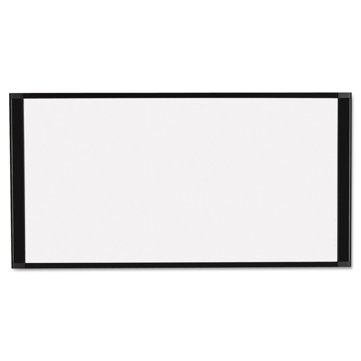 Cubicle Workstation Dry Erase Board 36 x18, Black Aluminum Frame