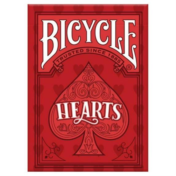 Bicycle Hearts Playing Cards, Highlighted Cards and Rules for The Trick-Taking Card Game, Poker Size Standard Index