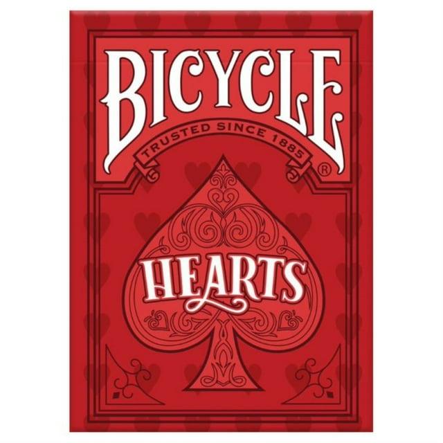 Bicycle Hearts Playing Cards, Highlighted Cards and Rules for The Trick-Taking Card Game, Poker Size Standard Index