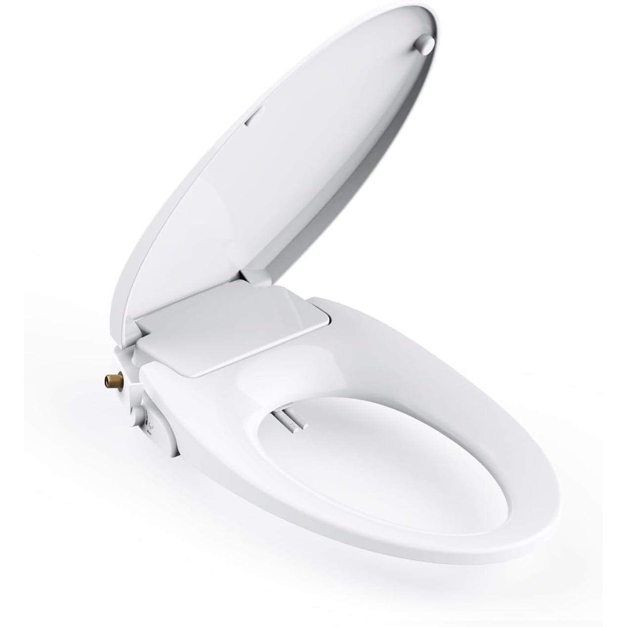 MyDepot Non-Electric Elongated Bidet Toilet Seat with Dual-Mode Nozzle