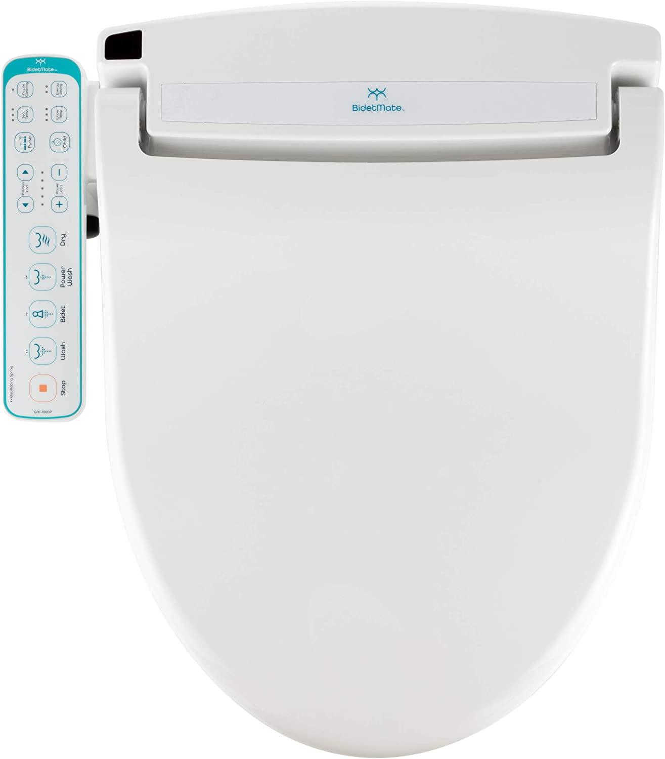 BidetMate 1000 Series White Elongated Heated Smart Toilet Seat