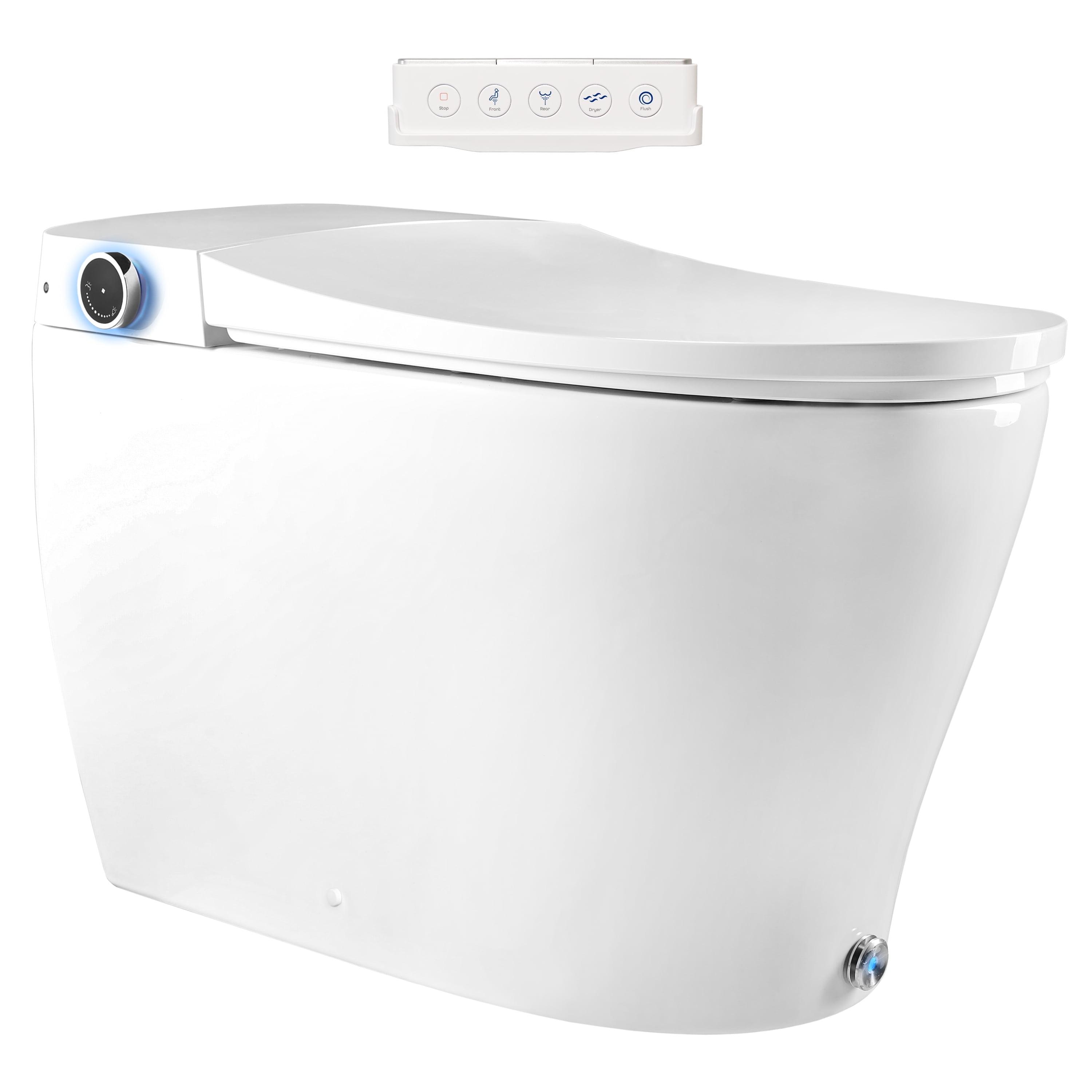 BidetMate 6000 Series White Elongated Smart Toilet with Remote