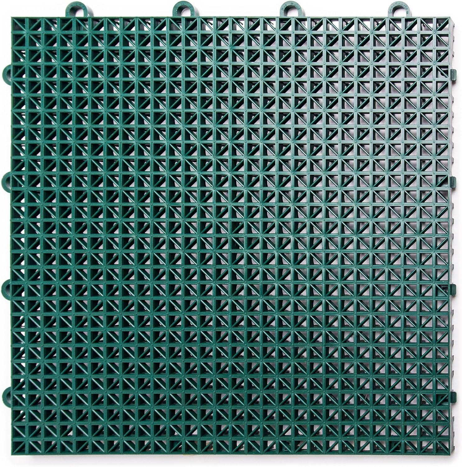 12" x 12" Plastic Interlocking Deck Tile (40-Pack)