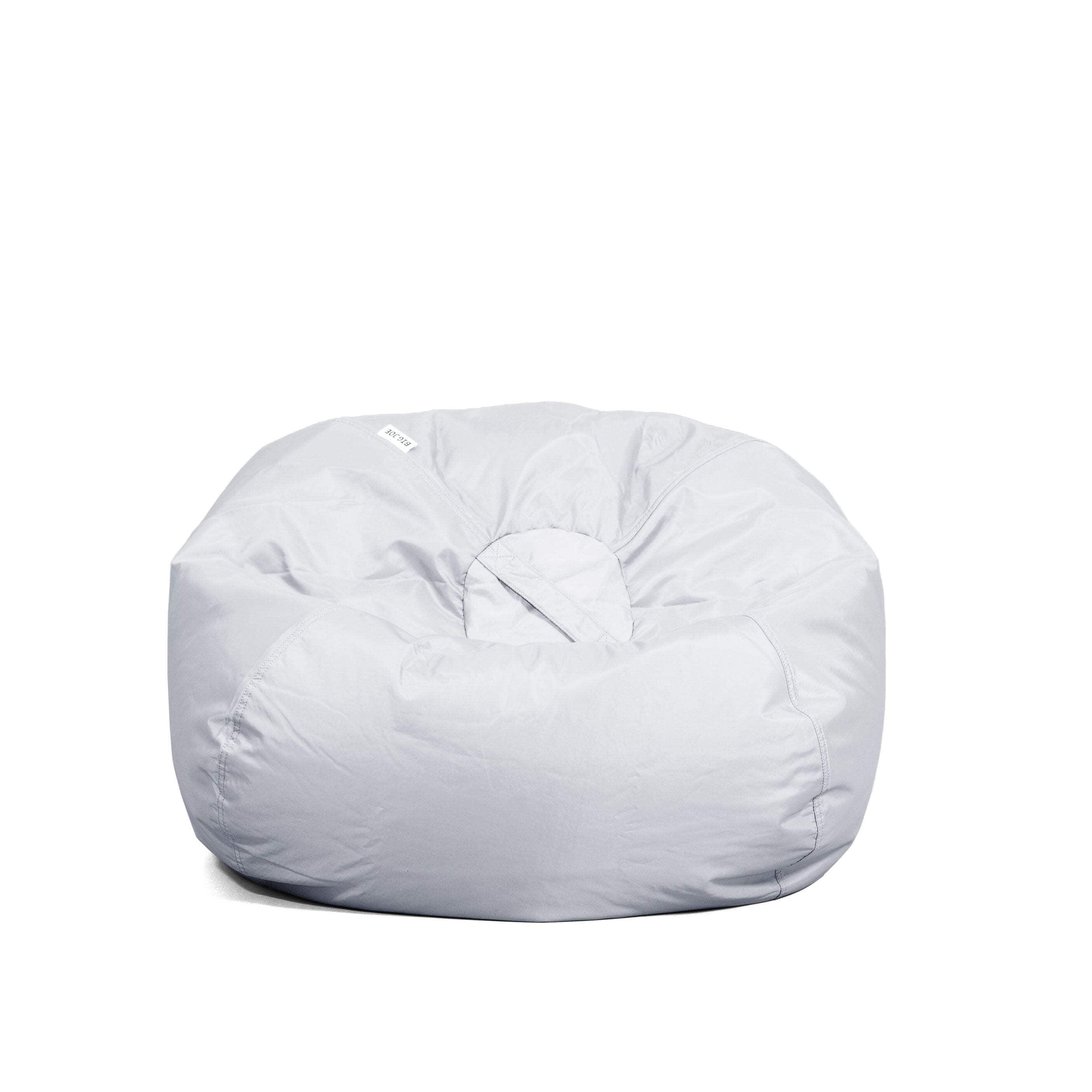 Big Joe Classic Bean Bag Chair, Durable Polyester Nylon Blend, Kids, Gray