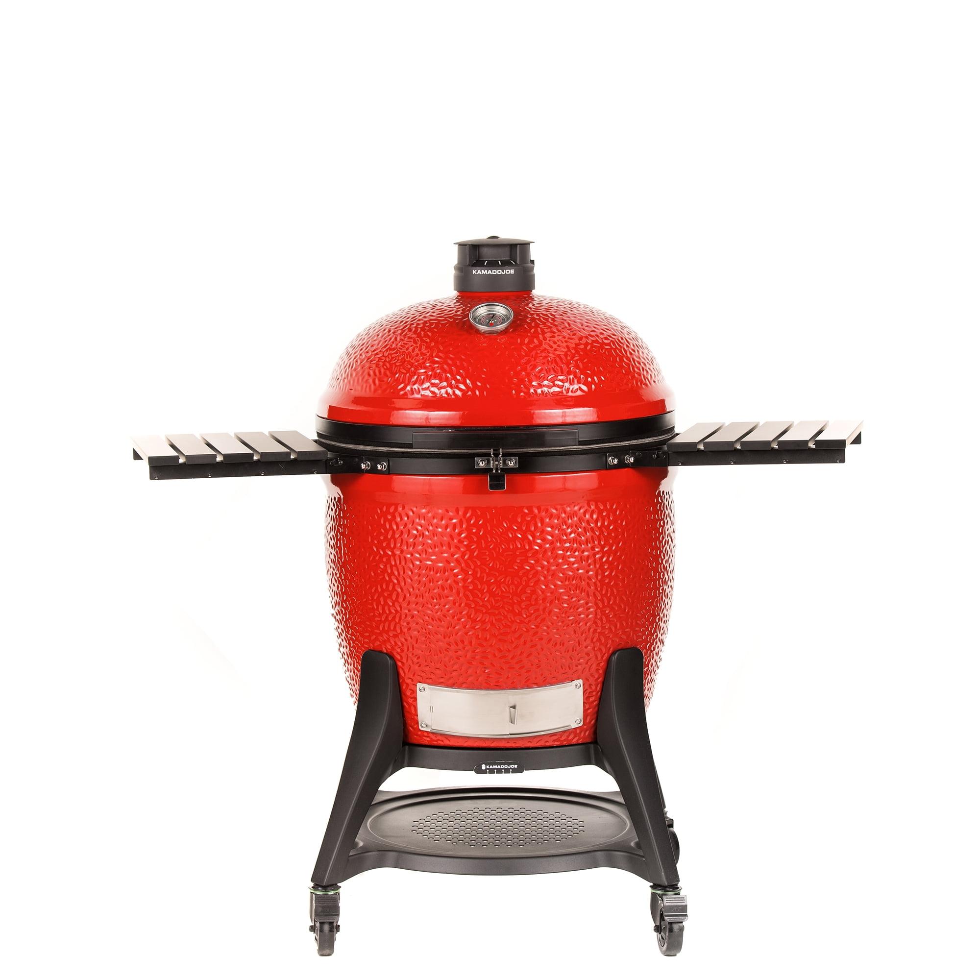 Kamado Joe BigJoe III 24-inch Charcoal Grill in Red