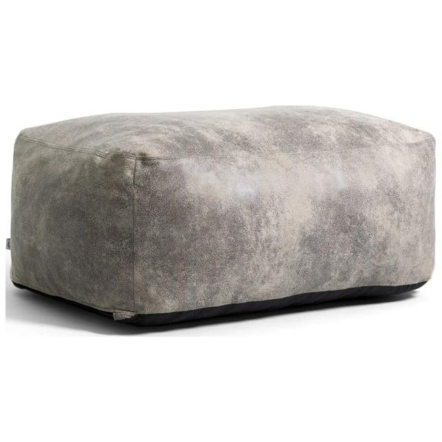 Big Joe Nestle Vegan Leather Loveseat Ottoman