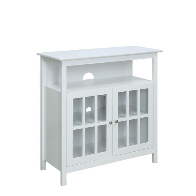 Big Sur Highboy TV Stand, White