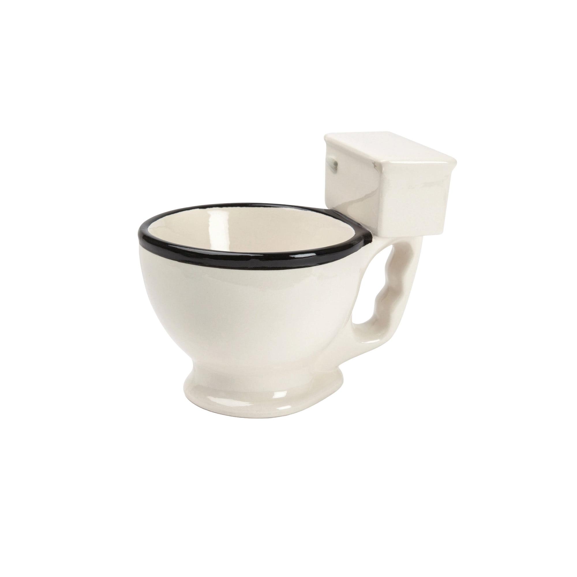 White Ceramic Toilet Bowl Novelty Mug