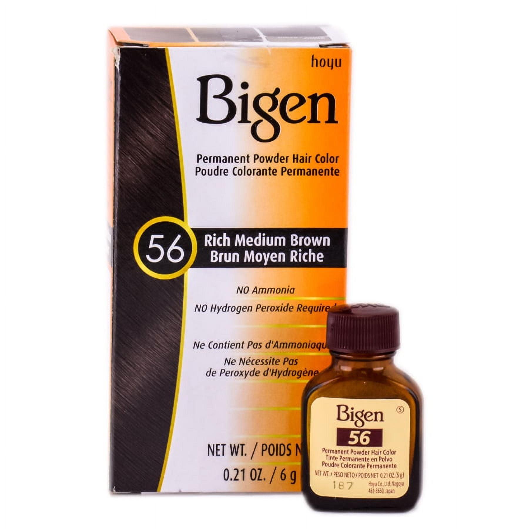 Bigen Permanent Powder Haircolor (Color : Rich Medium Brown #56), Female