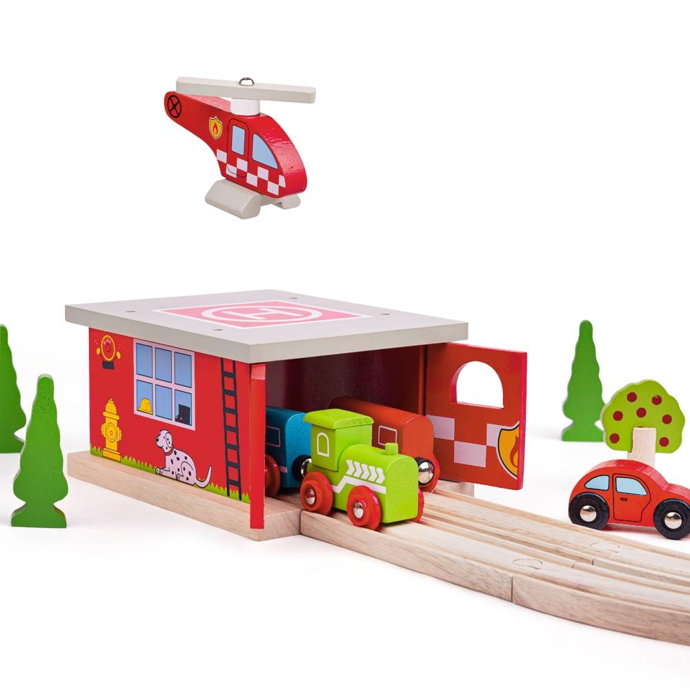 Bigjigs Rail - Firestation Shed