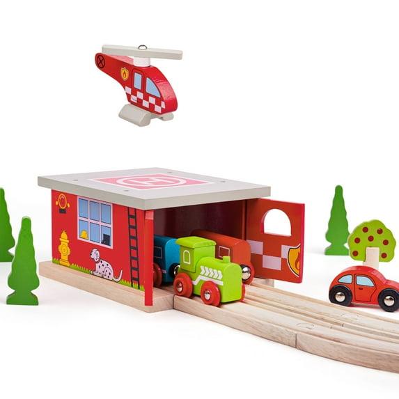Bigjigs Rail - Firestation Shed