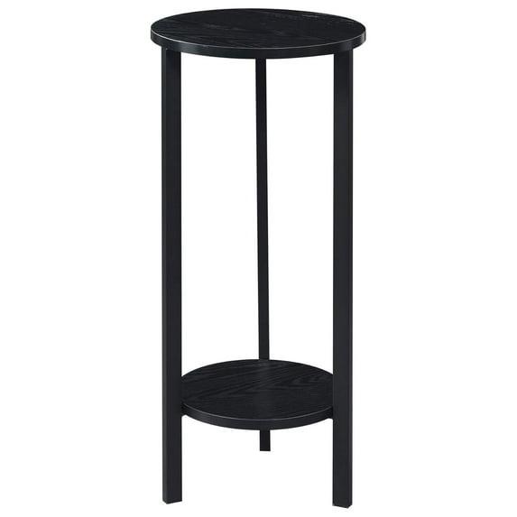 Convenience Concepts Graystone 31-inch 2 Tier Plant Stand, Black/Black