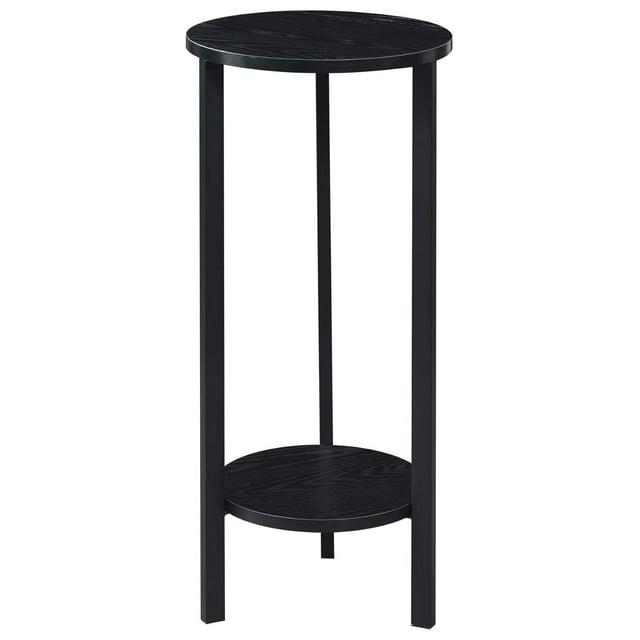 Convenience Concepts Graystone 31-inch 2 Tier Plant Stand, Black/Black