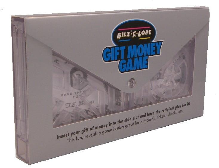 BILZ Money Puzzle E-Lope - Brain Teasing Maze for Cash or Tickets - Fun Way to Give Gifts - Reusable Puzzle for Kids, Adults and All Ages