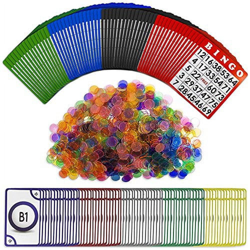 Deluxe Bingo Set with 1000 Chips and 100 Cards