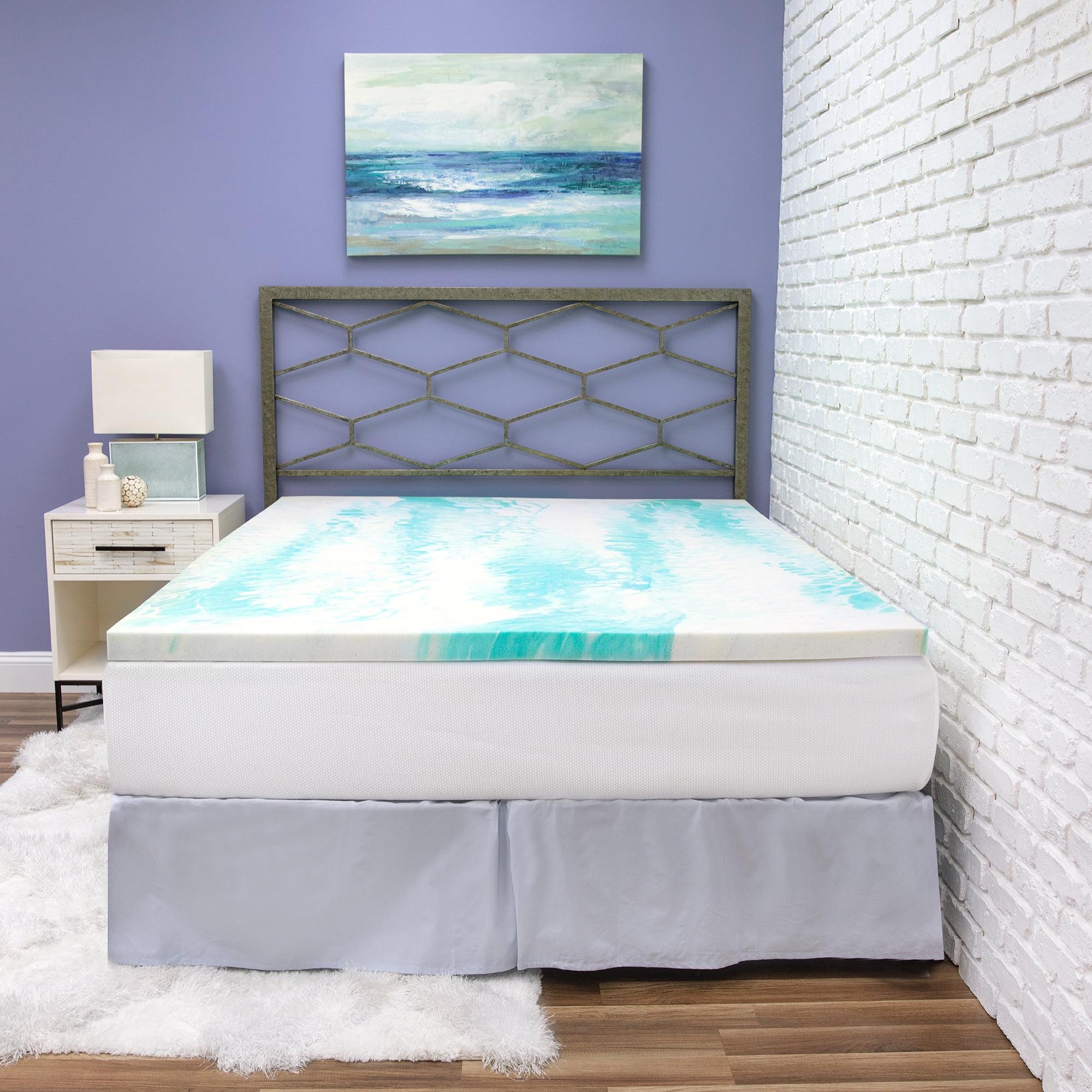 2-Inch Gel Swirl Memory Foam King Mattress Topper