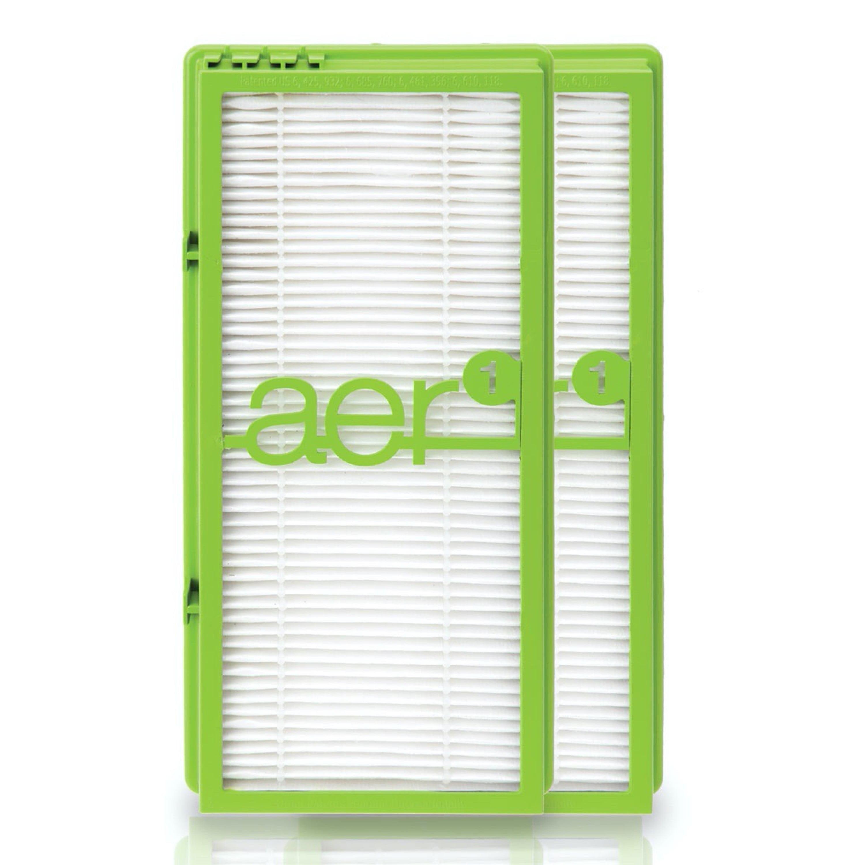 Bionaire 2pk AER1 Allergen Air Purifier Filters Green: True HEPA, EPA Certified, Captures Odors & Smoke, Fits Bionaire & Holmes