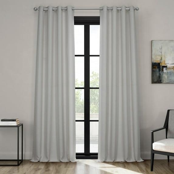 Birch Faux Linen Grommet Room Darkening Curtain (1 Panel), Birch, 50W X 120L