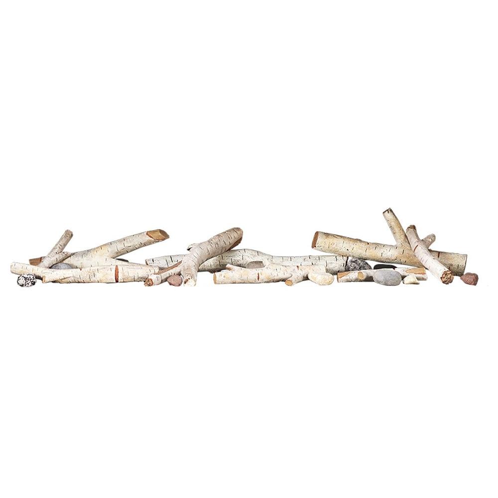 Napoleon Driftwood Log Kit with Rocks for Entice