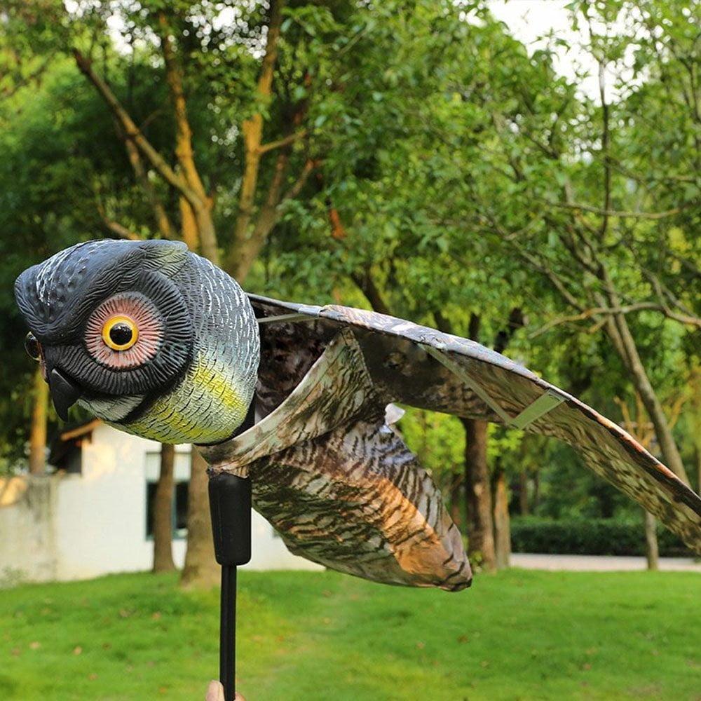 Prowler Owl Decoy - Bird-X: Outdoor Rodent Deterrent, Pest Control Barrier, No Assembly Required
