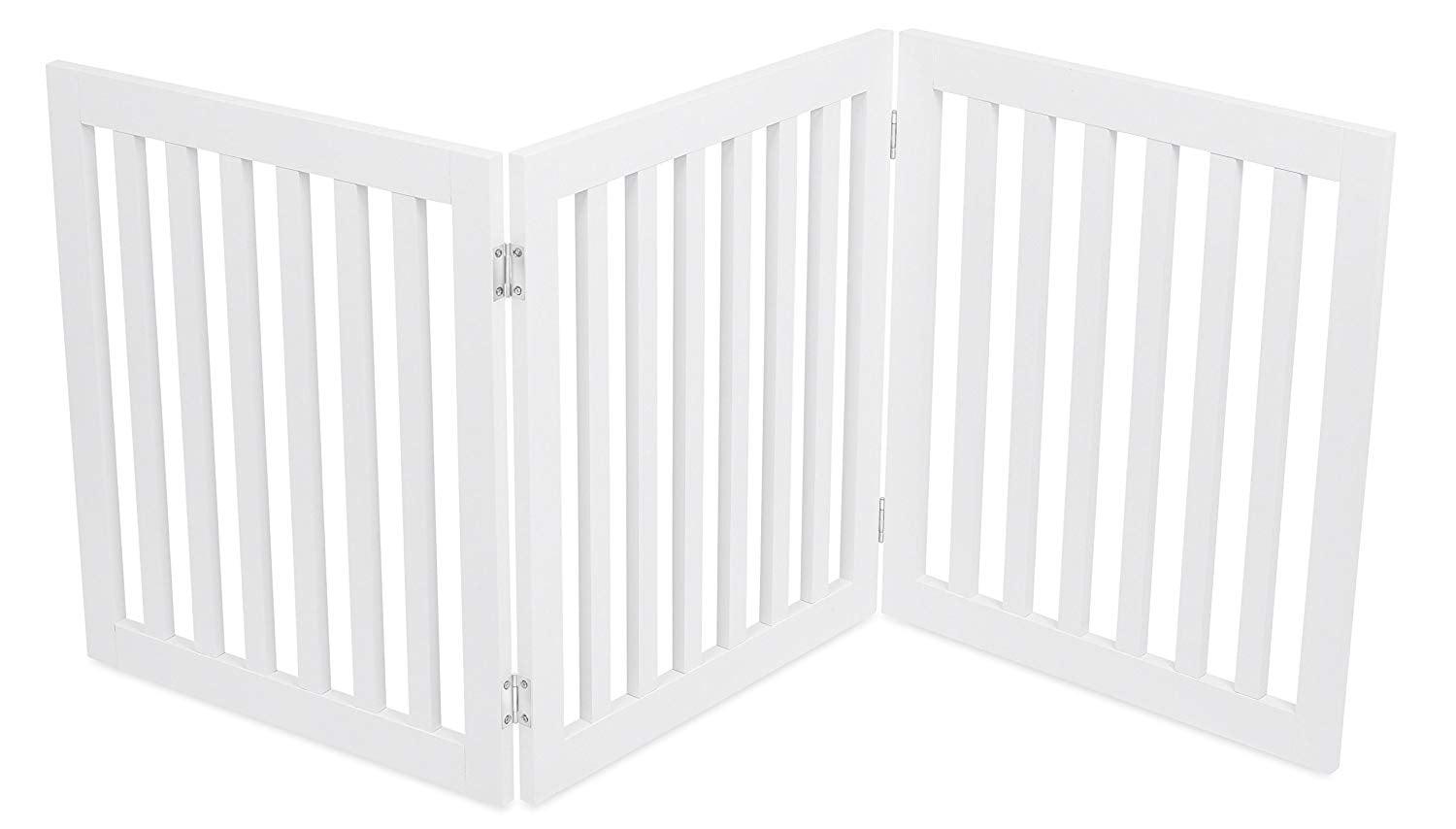 BirdRock Home Wood Free Standing Pet Gate