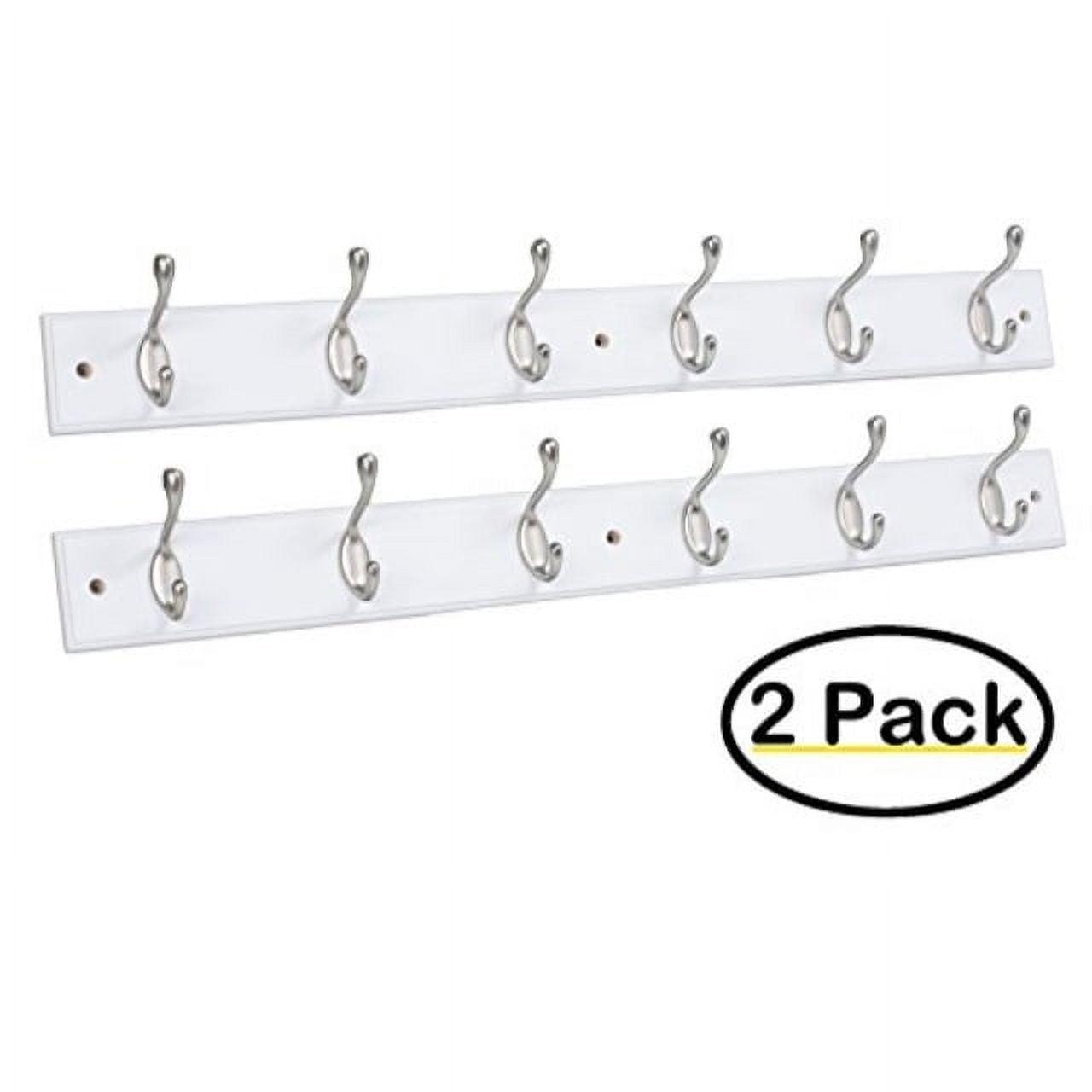BirdRock Home Solid Wood Wall 6 - Hook Wall Mounted Coat Rack (Set of 2)
