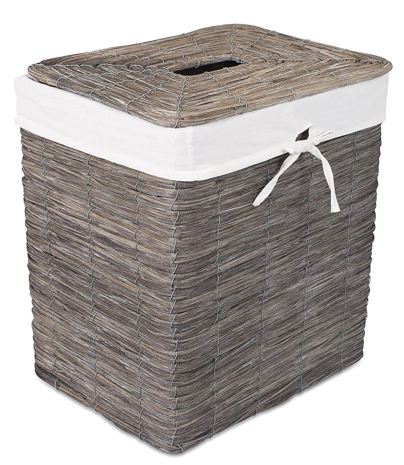 BirdRock Home Wicker Laundry Hamper with Handles