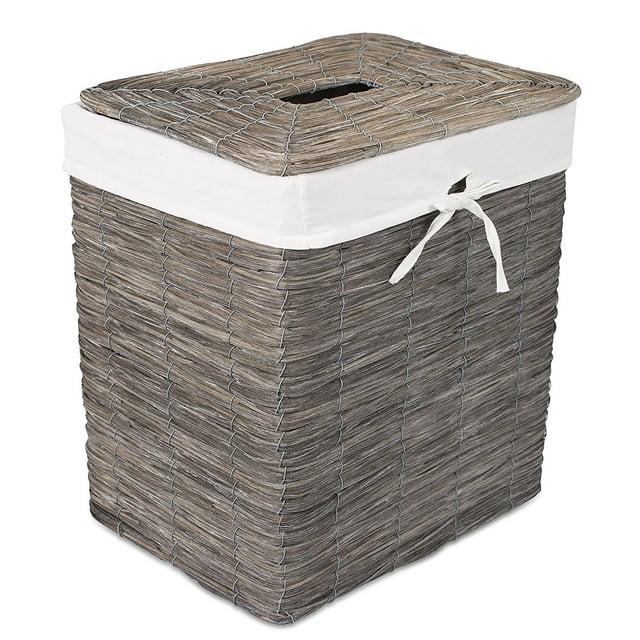 BirdRock Home Wicker Laundry Hamper with Handles
