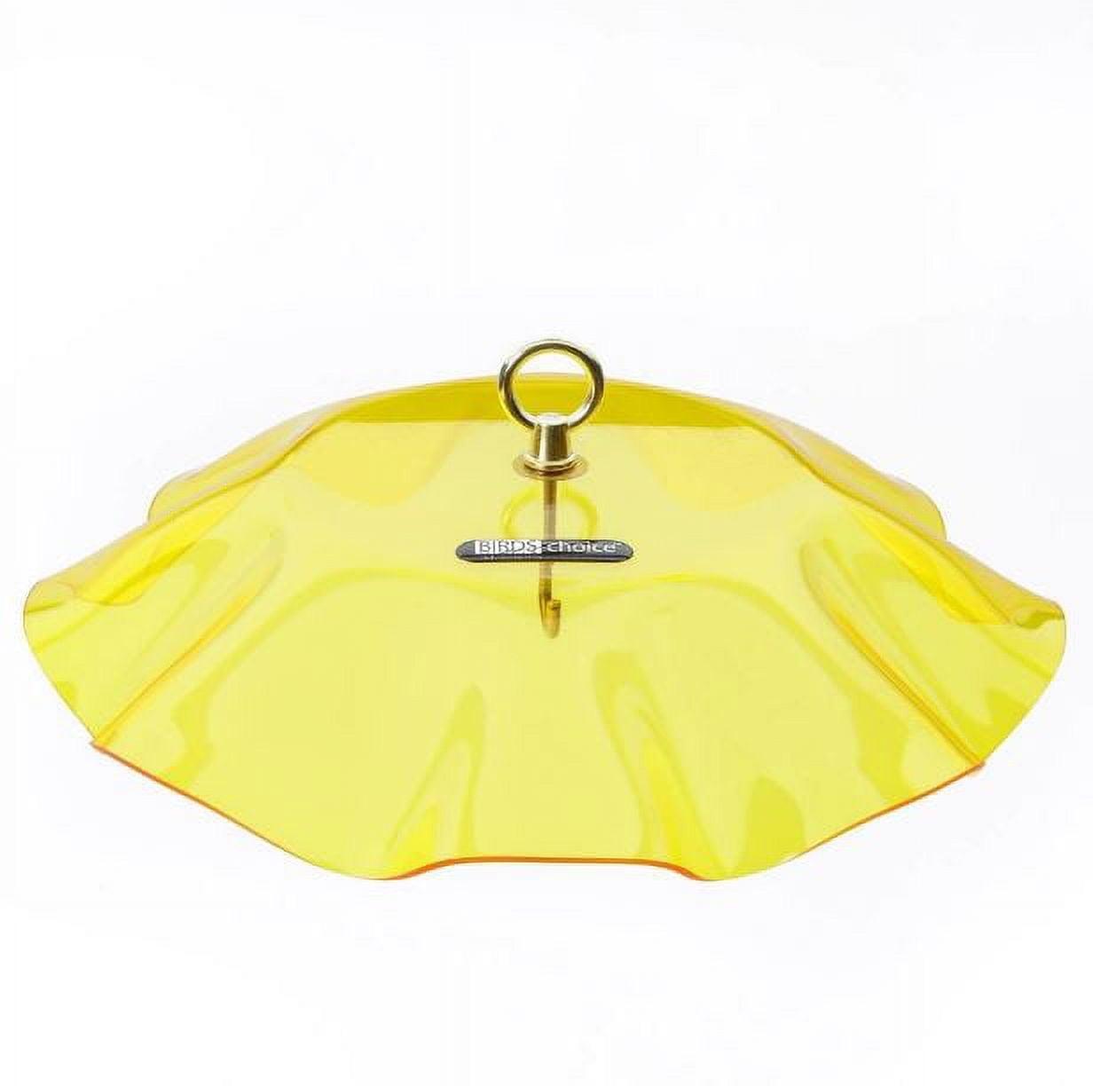 Birds Choice Birds Choice 13" Acrylic Bird Feeder Weatherguard, Yellow