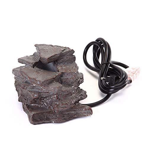 Birds Choice Layered Waterfall Rock with Electric Pump for Bird Bath