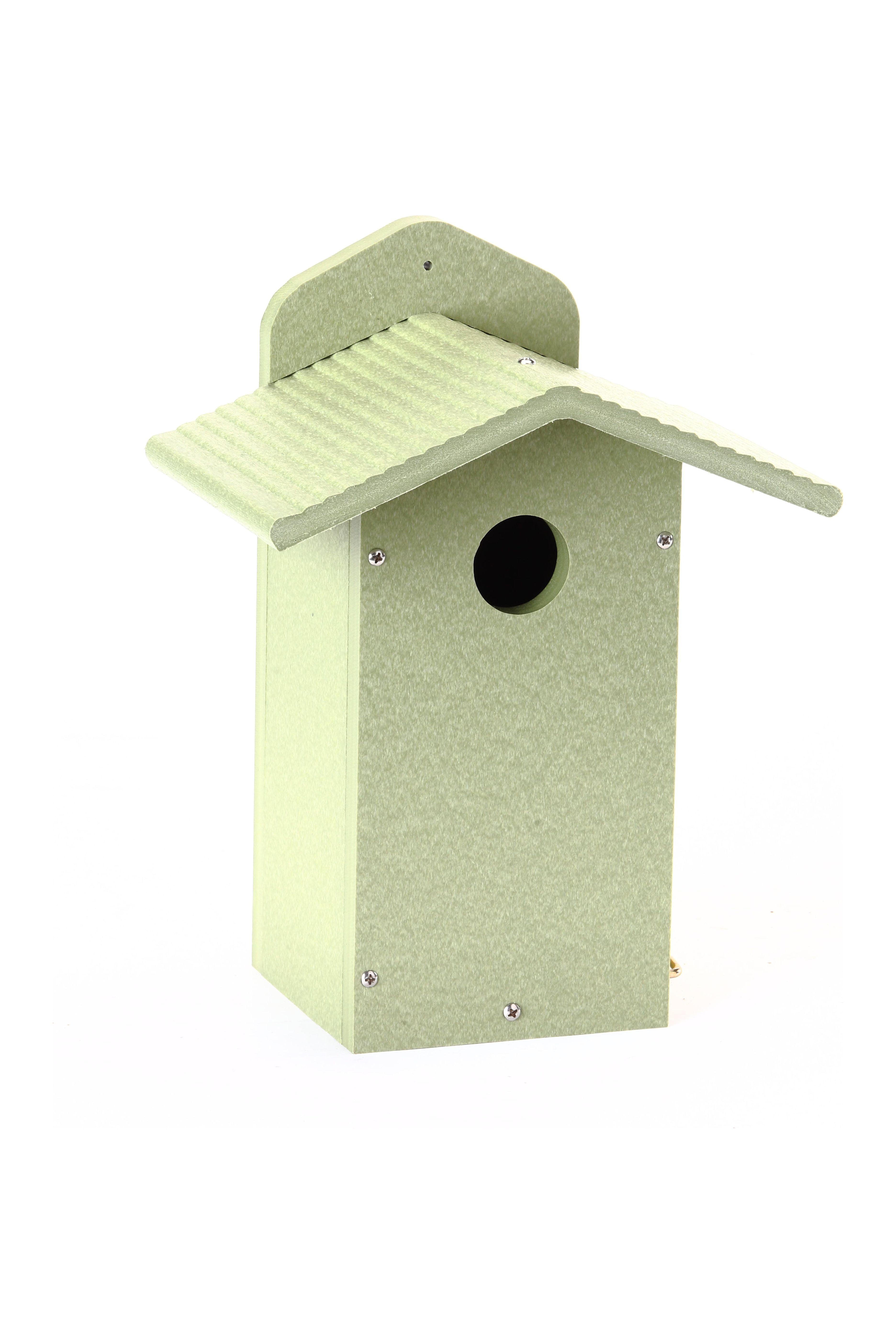 12" Green Solutions Bluebird House - Birds Choice: Weather-Resistant, Pole Mount, No Assembly Required