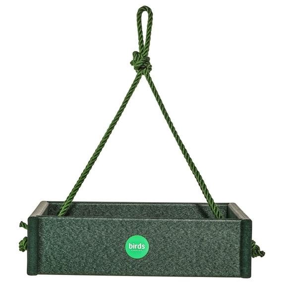 Birds Choice Birds Choice 11.25" Color Pop Collection Recycled Plastic Hanging Tray Bird Feeder, Yellow