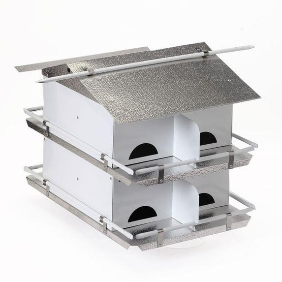 Birds Choice Purple Martin House with Starling Resistant Entrance Holes 2 Floor 8 Room Assembled