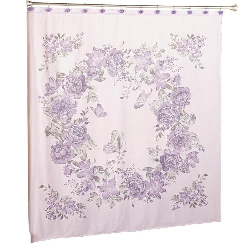 The Lakeside Collection Birmingham Floral Bath Collection - Shower Curtain