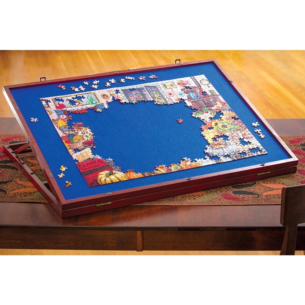 Adjustable Cedarwood Puzzle Tabletop Easel with Felt Surface