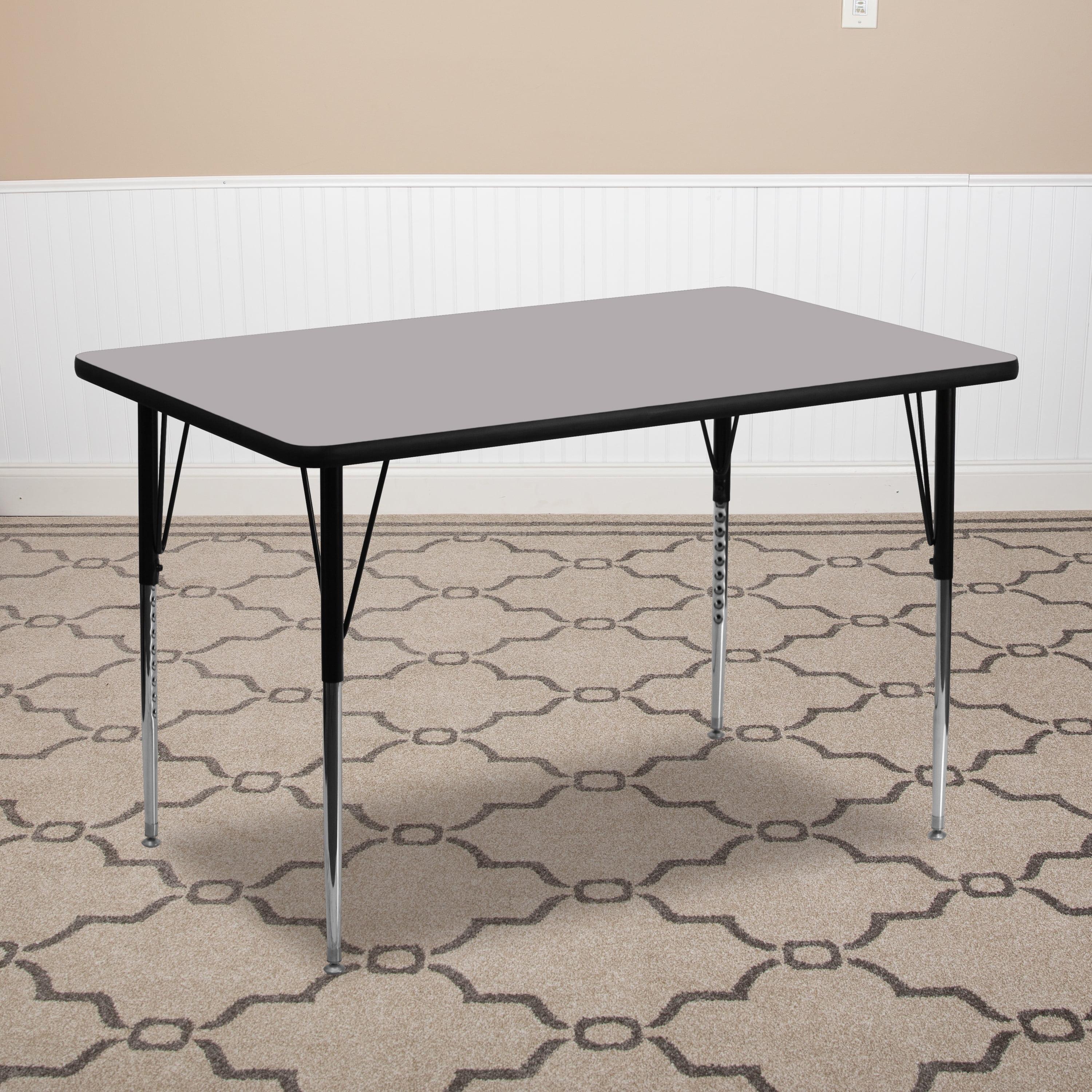 Goddard 24''W x 48''L Rectangular HP Laminate Activity Table - Adjustable Legs
