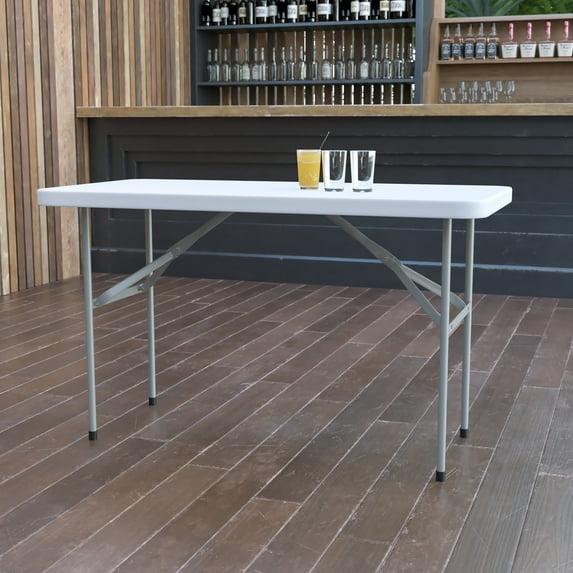 Flash Furniture Noah 4' Rectangular Plastic Event Folding Table