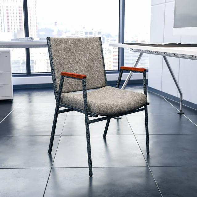 Flash Furniture Aliya Heavy Duty Stack Chair with Arms (Set of 4)