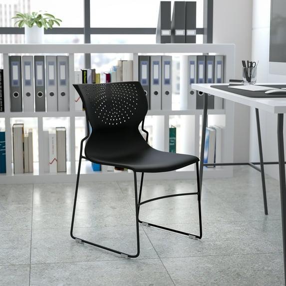 Flash Furniture Everleigh 661 lb. Capacity Full Back Stack Chair with Powder Coated Frame