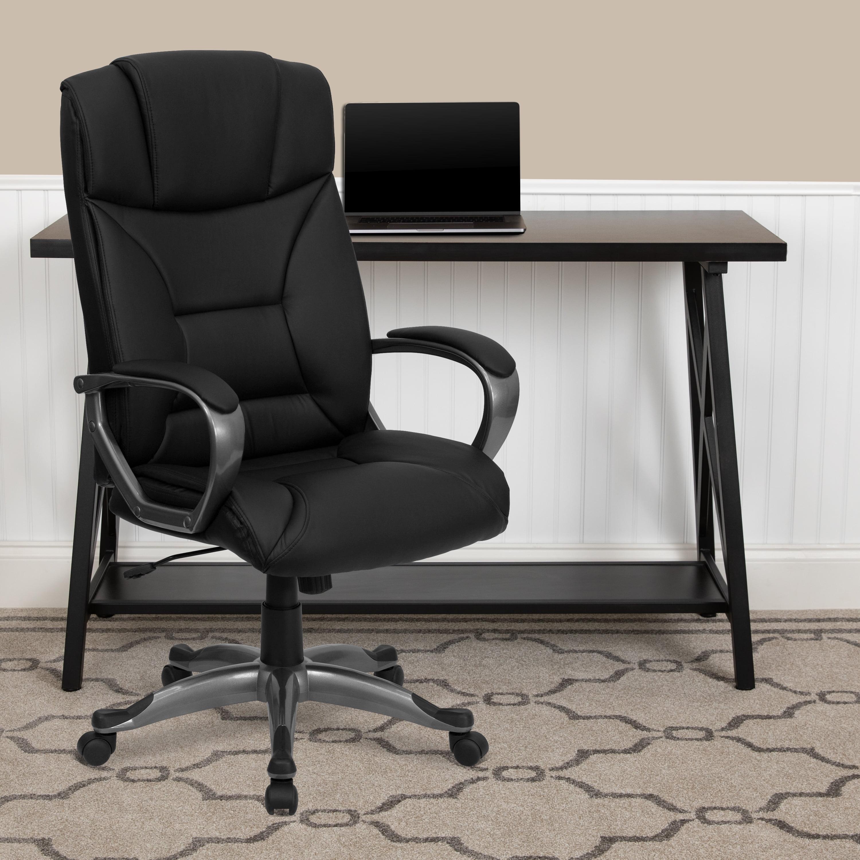 Ergonomic High Back Black LeatherSoft Swivel Executive Chair