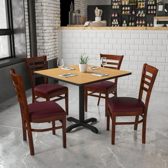 Red Barrel Studio® Ladder Back Wooden Restaurant Chair