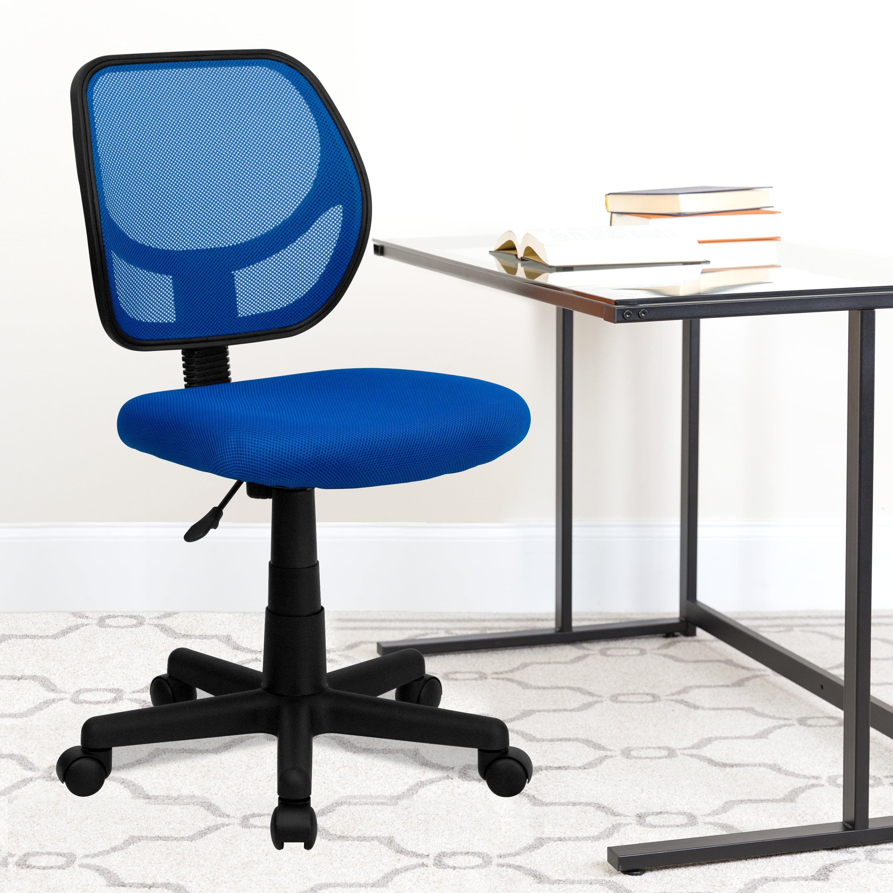 Flash Furniture Low Back Blue Mesh Swivel Task Office Chair