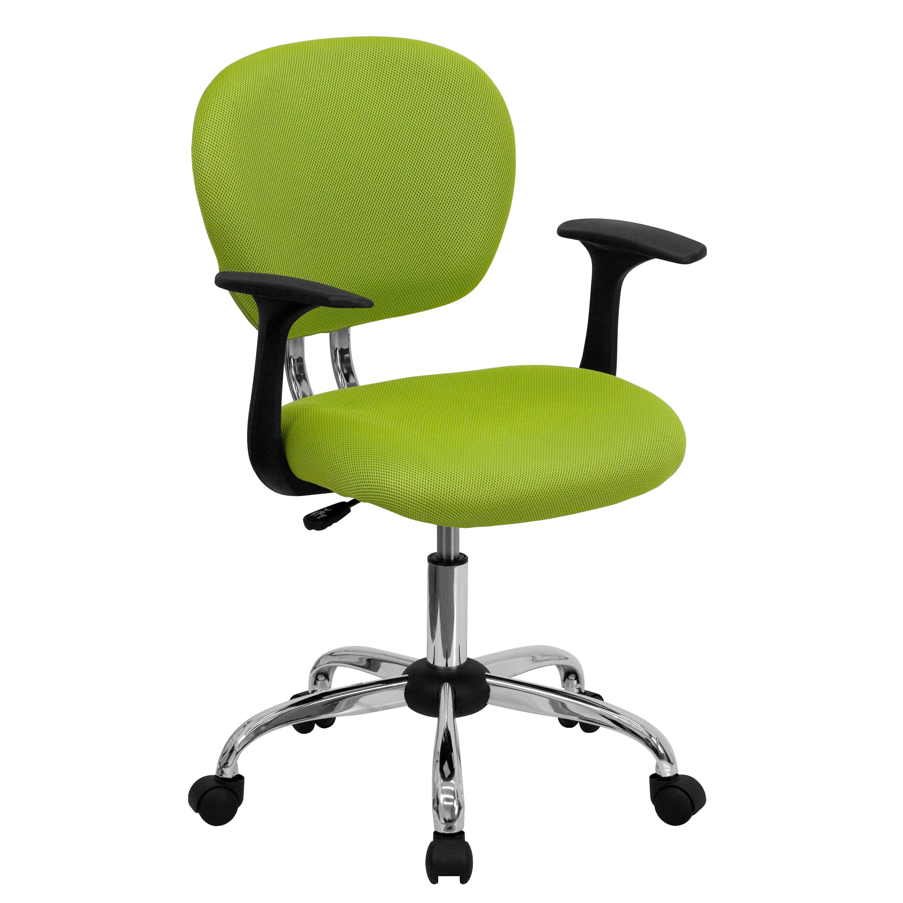 Ergonomic Mid-Back Apple Green Mesh Swivel Task Chair