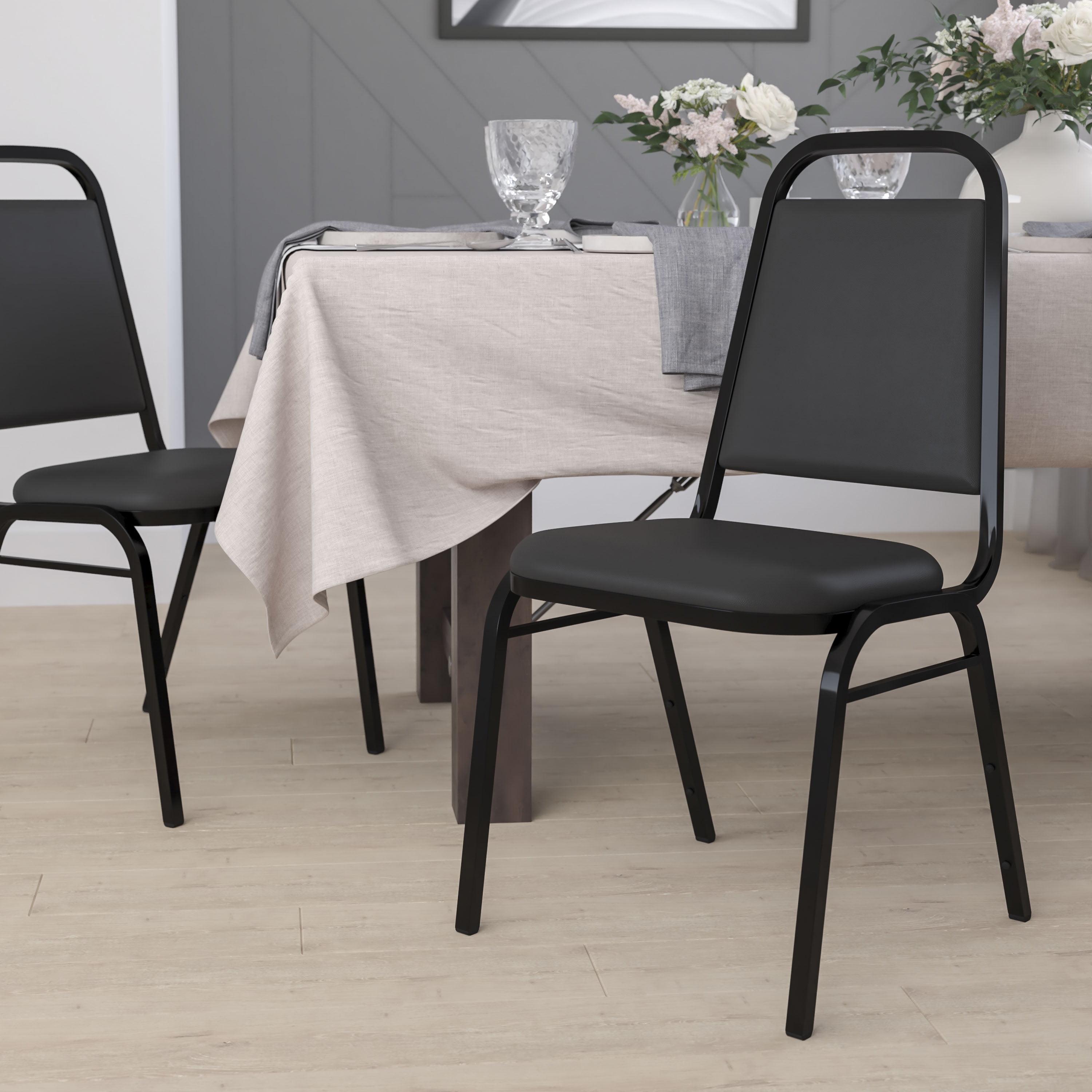 Amaya Trapezoidal Back Stacking Banquet Chair with 1.5" Thick Seat