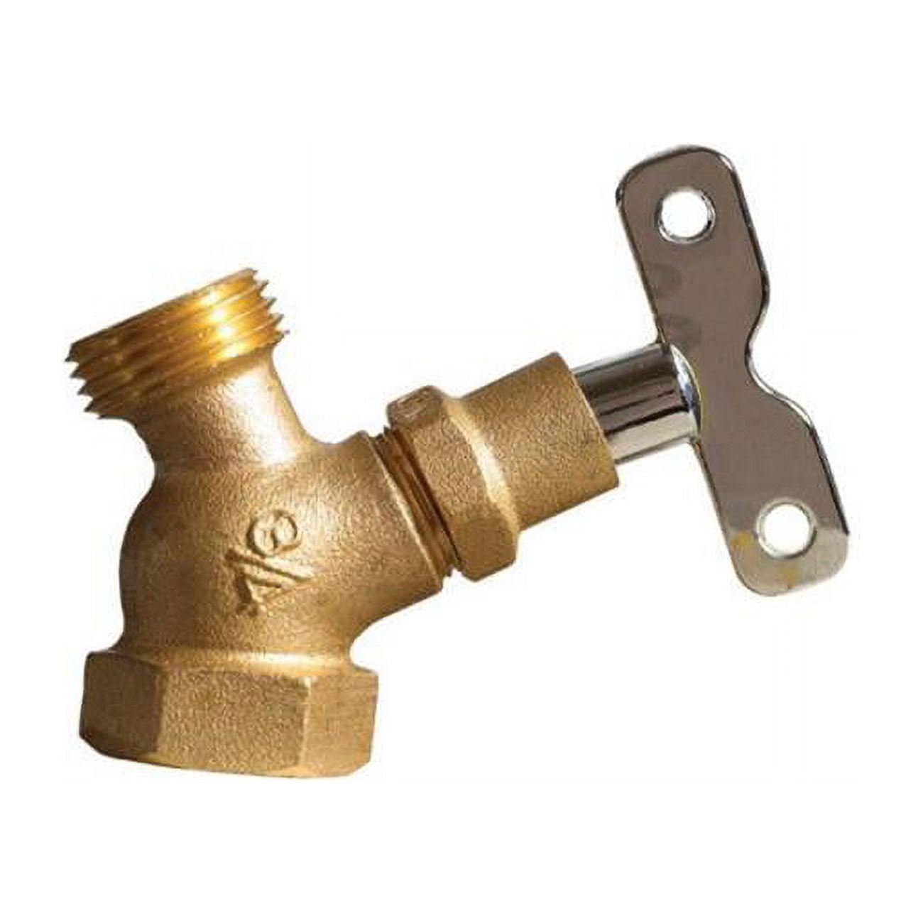 1Pack ZoroSelect 102-334HC Hose Bibb, No Kink, Loose Key, 3/4 MPT