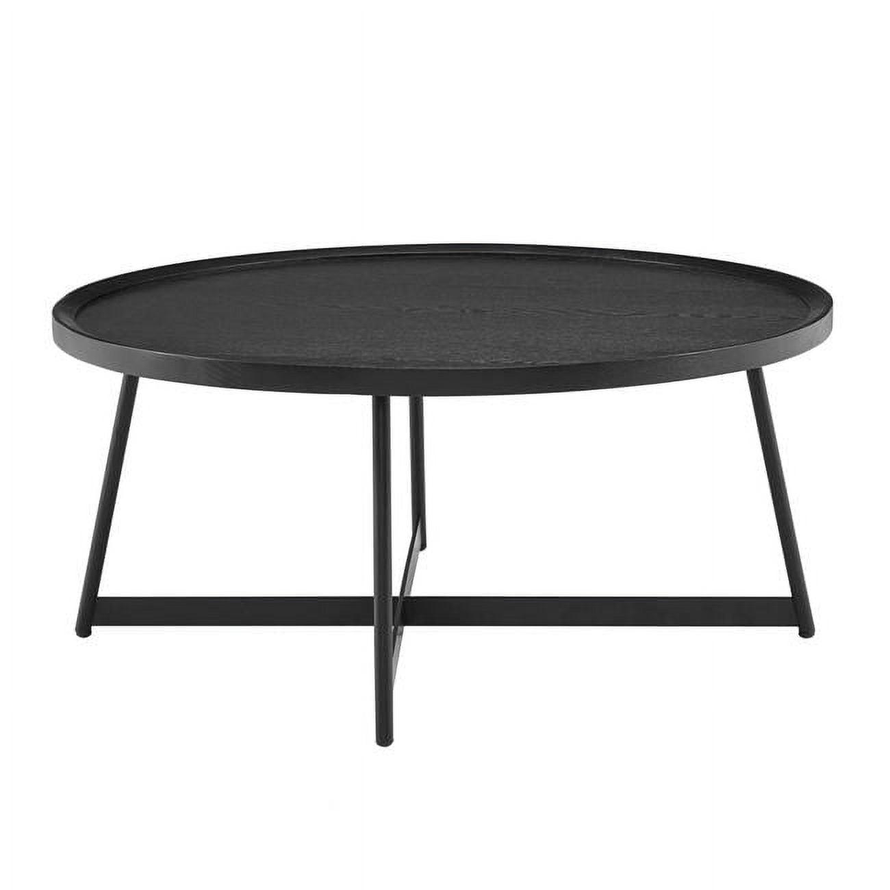 Gweneth Round Coffee Table - Black Ash