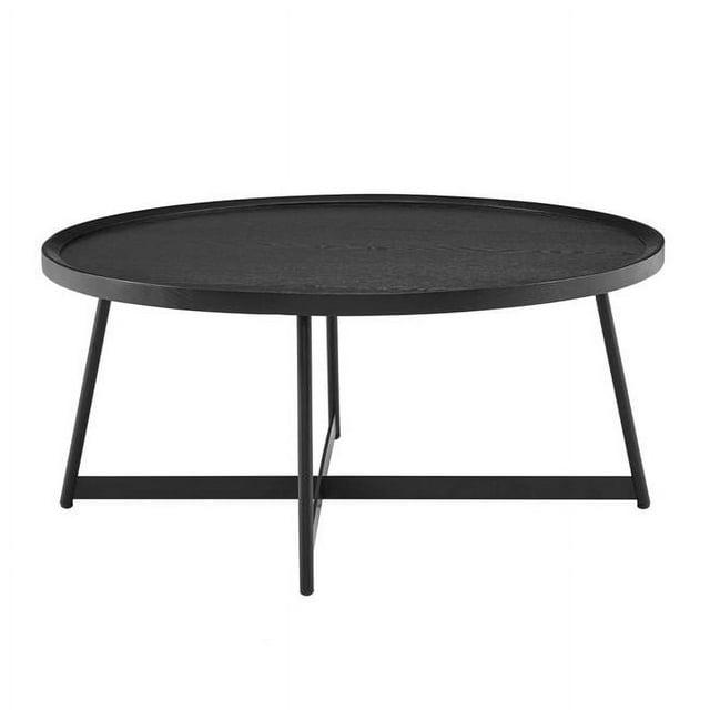 Gweneth Round Coffee Table - Black Ash